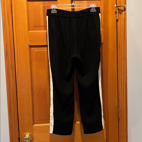 Babaton Aritzia Conan Black Side Stripe Tuxedo Crepe Ankle Trouser Pants Size 6 - Picture 4 of 7